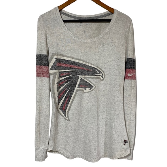 Nike Tops - Nike NFL Team Apparel Long Sleeve Women’s Gray Atlanta Falcons Top Size Large